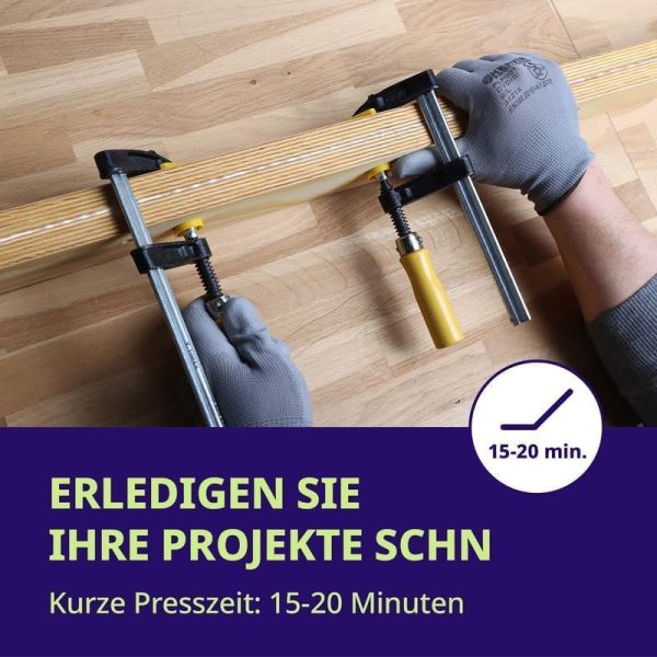 Holz Leim – Starker D3-Pva-Kleber 500 ml – Ultrastarker Holzleim Wasserfest für Möbel Hartholz Sperrholz Mdf & mehr – Schnell Trocknender Pva Holzleim Transparent – Heimwerkerbedarf von Point – Bild 5